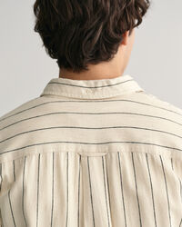 Camisa Slub Striped Relaxed Fit
