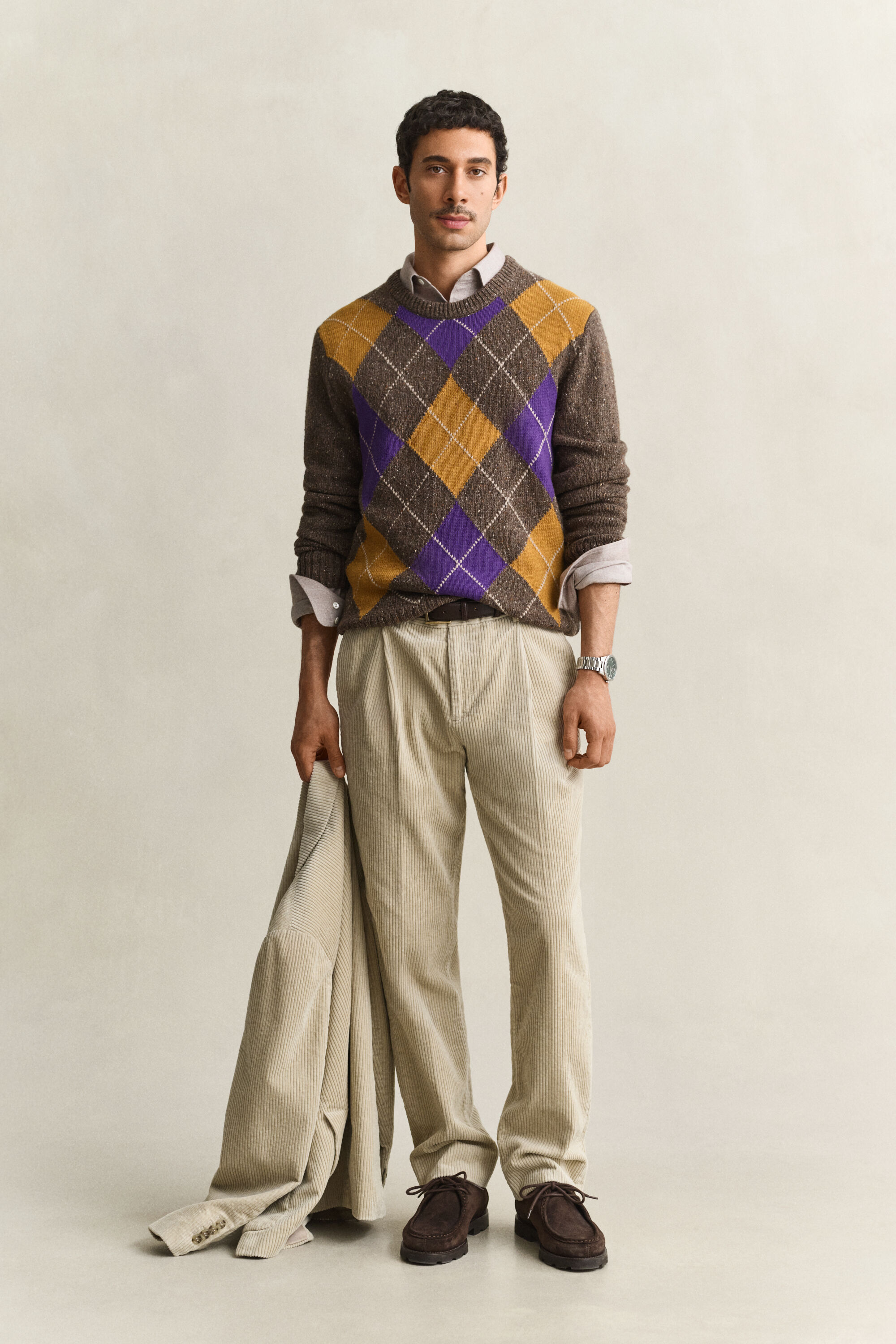 Pantalones de traje de pana