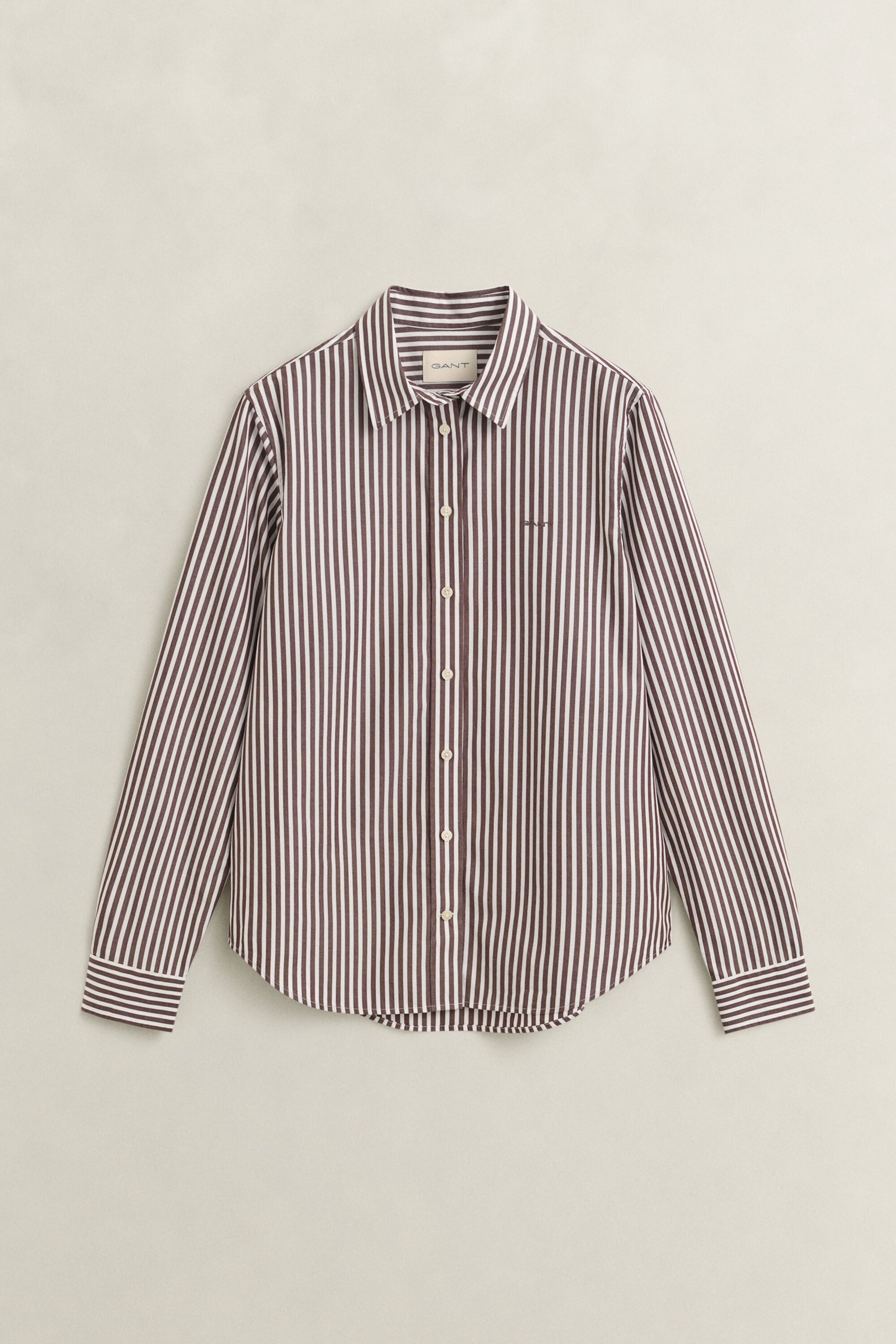 Camisa de popelina Regular Fit clásica de rayas