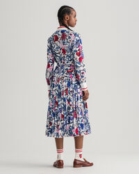 Vestido plisado Tiger Flower