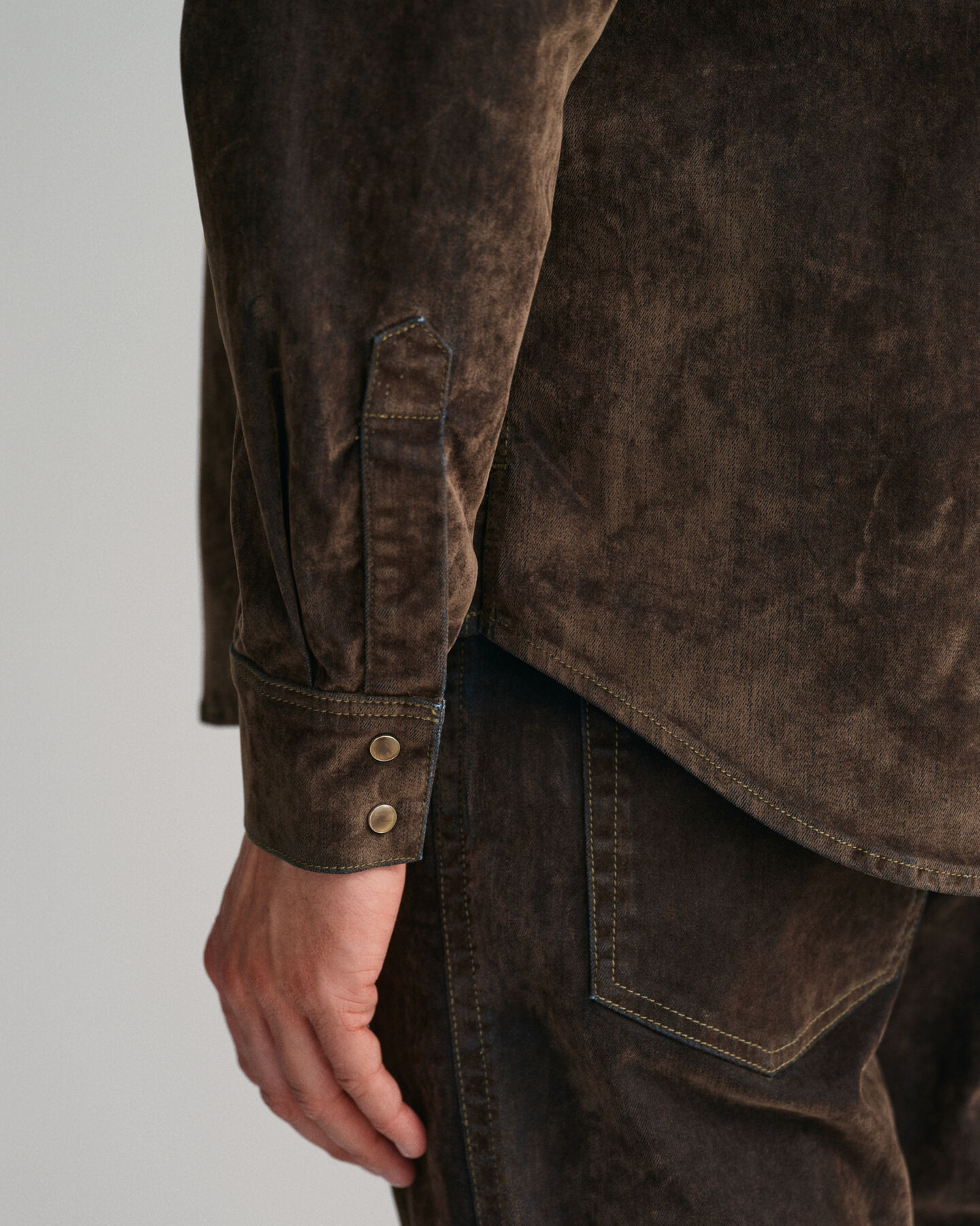 Camisa Rodeo extragrande y aterciopelada Flocked