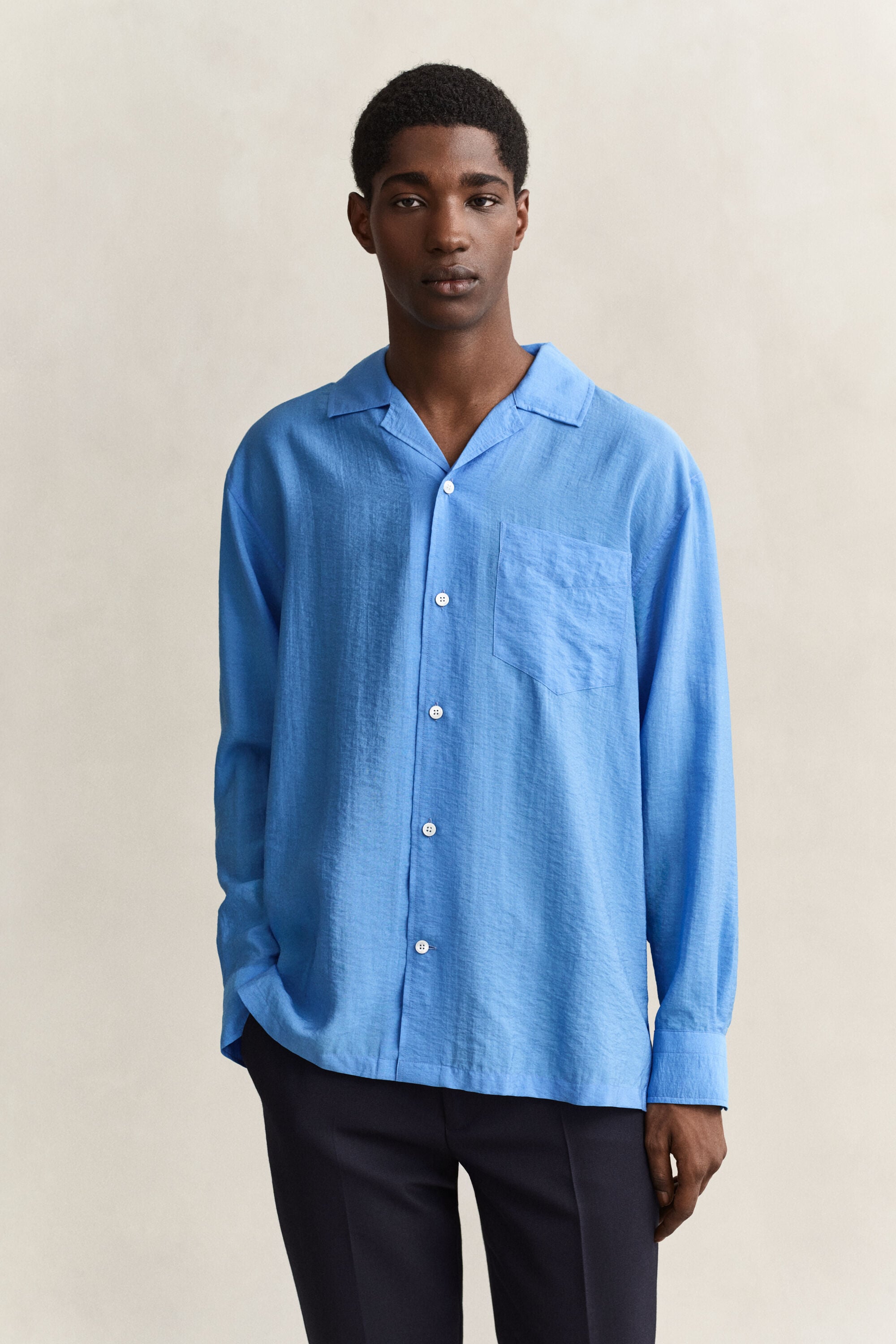 Camisa con cuello Camp