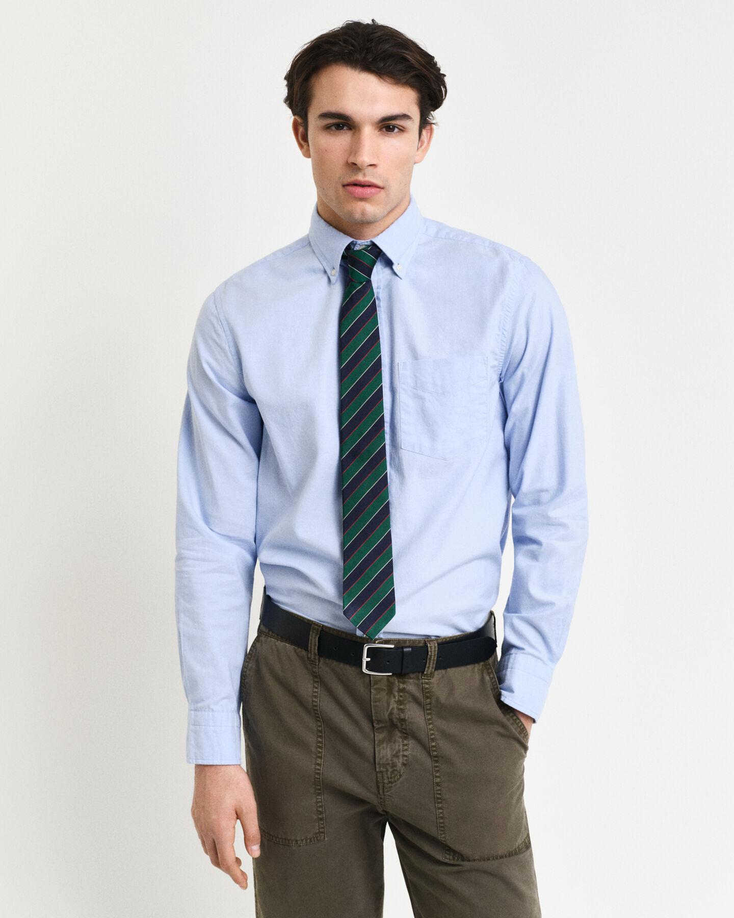 Camisa Oxford Regular Fit Archive Sin logotipo