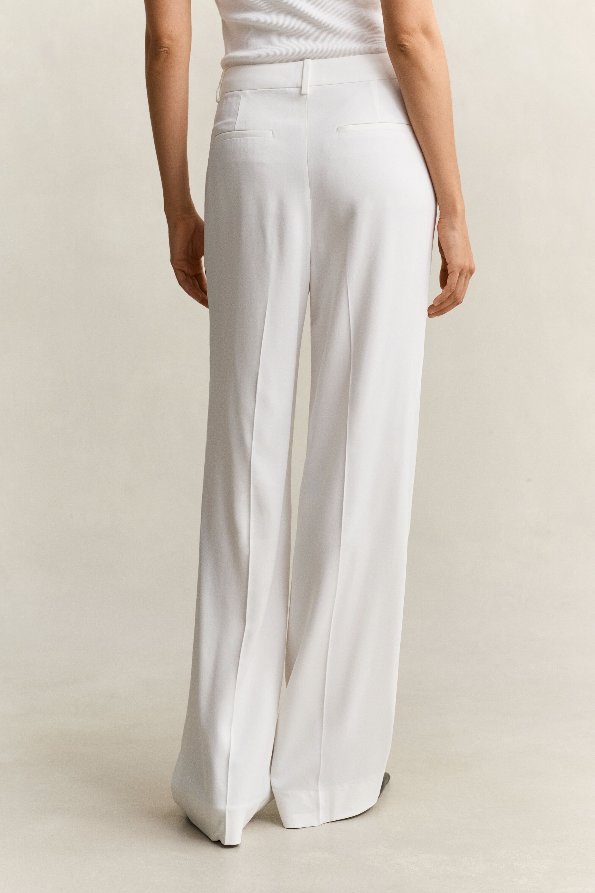 Pantalones de vestir de crepé