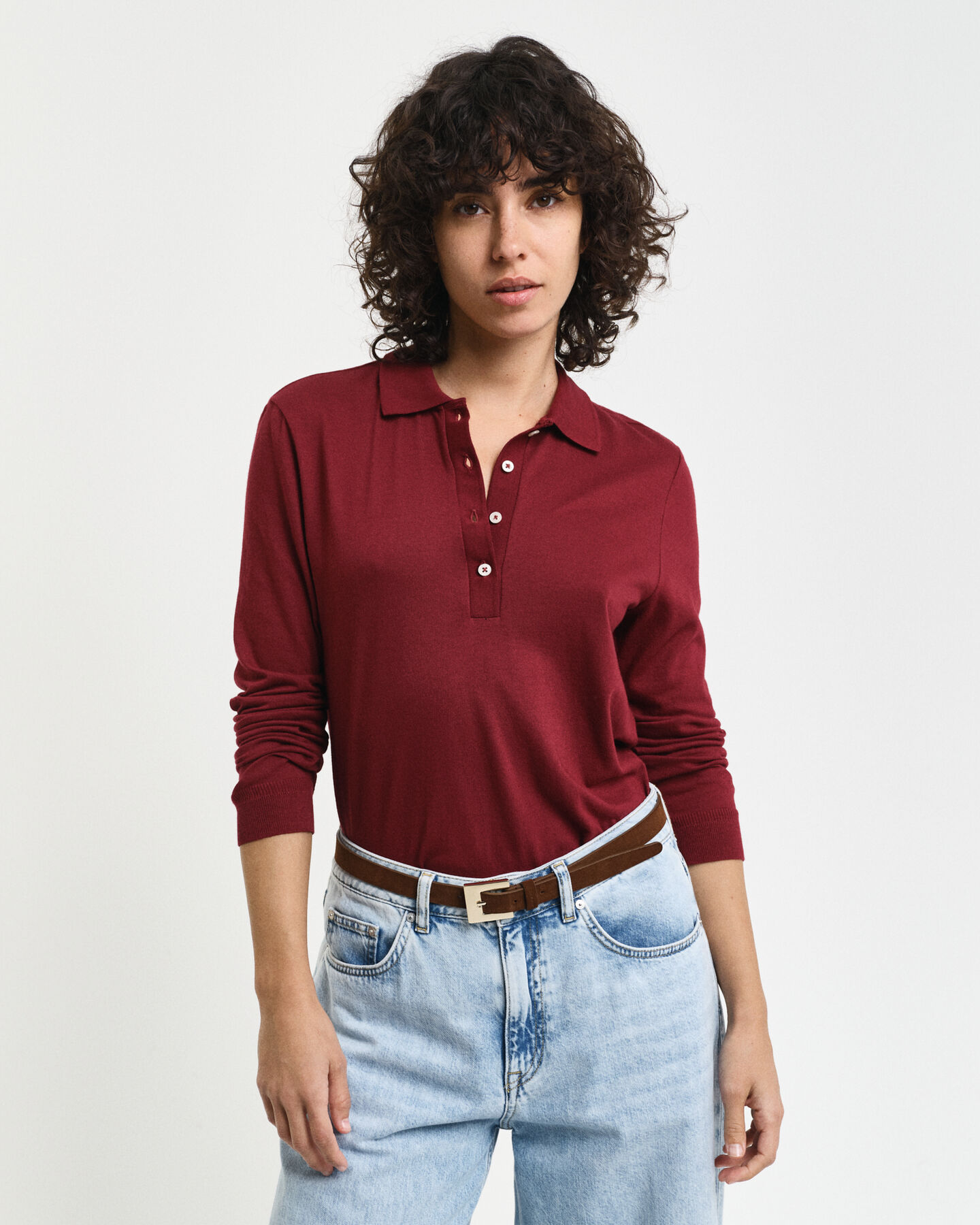 Polo de manga larga sin costuras