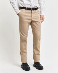 Pantalones chinos estructurados Slim Fit con textura labrada