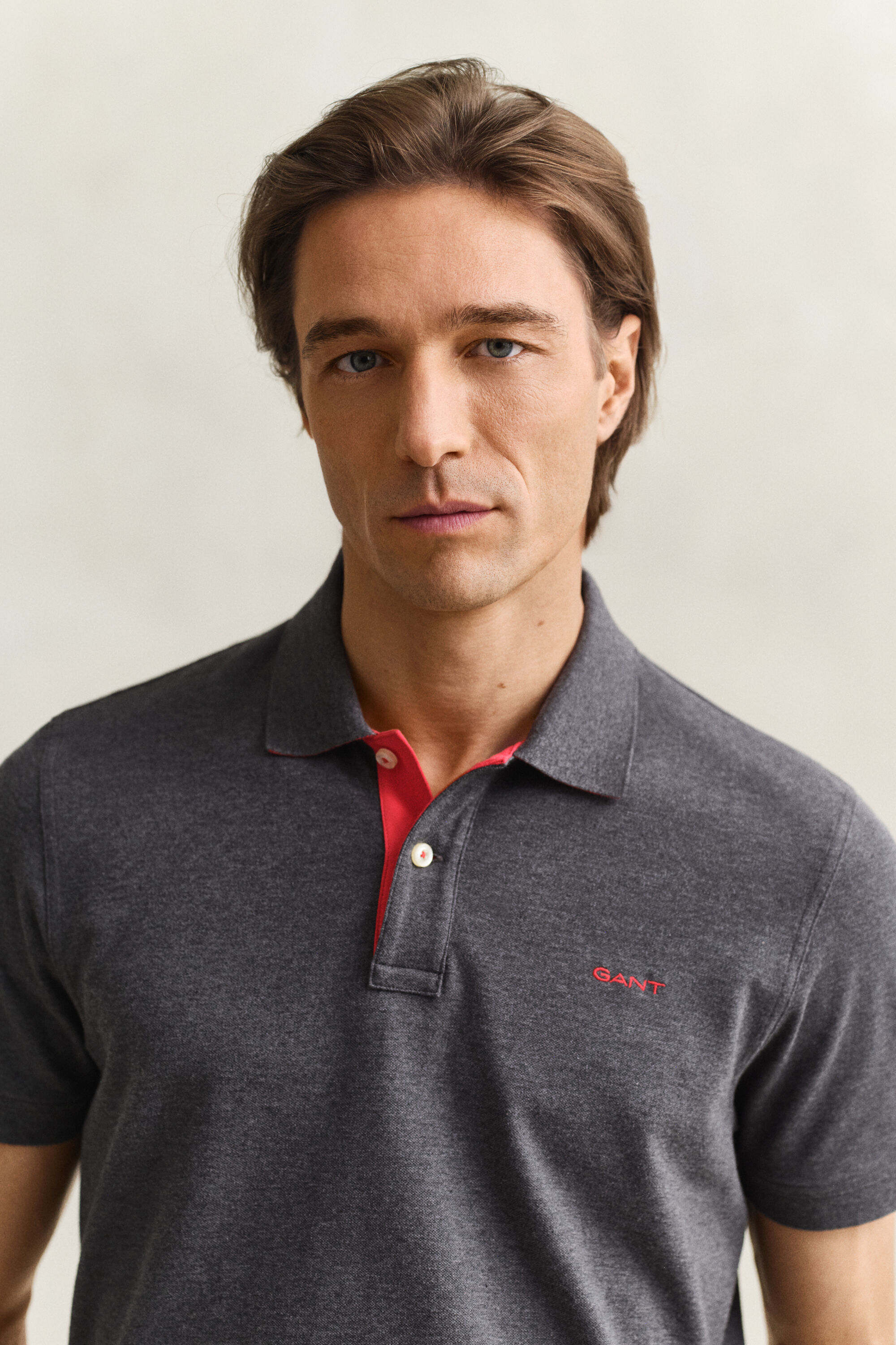 Polo de piqué en contraste