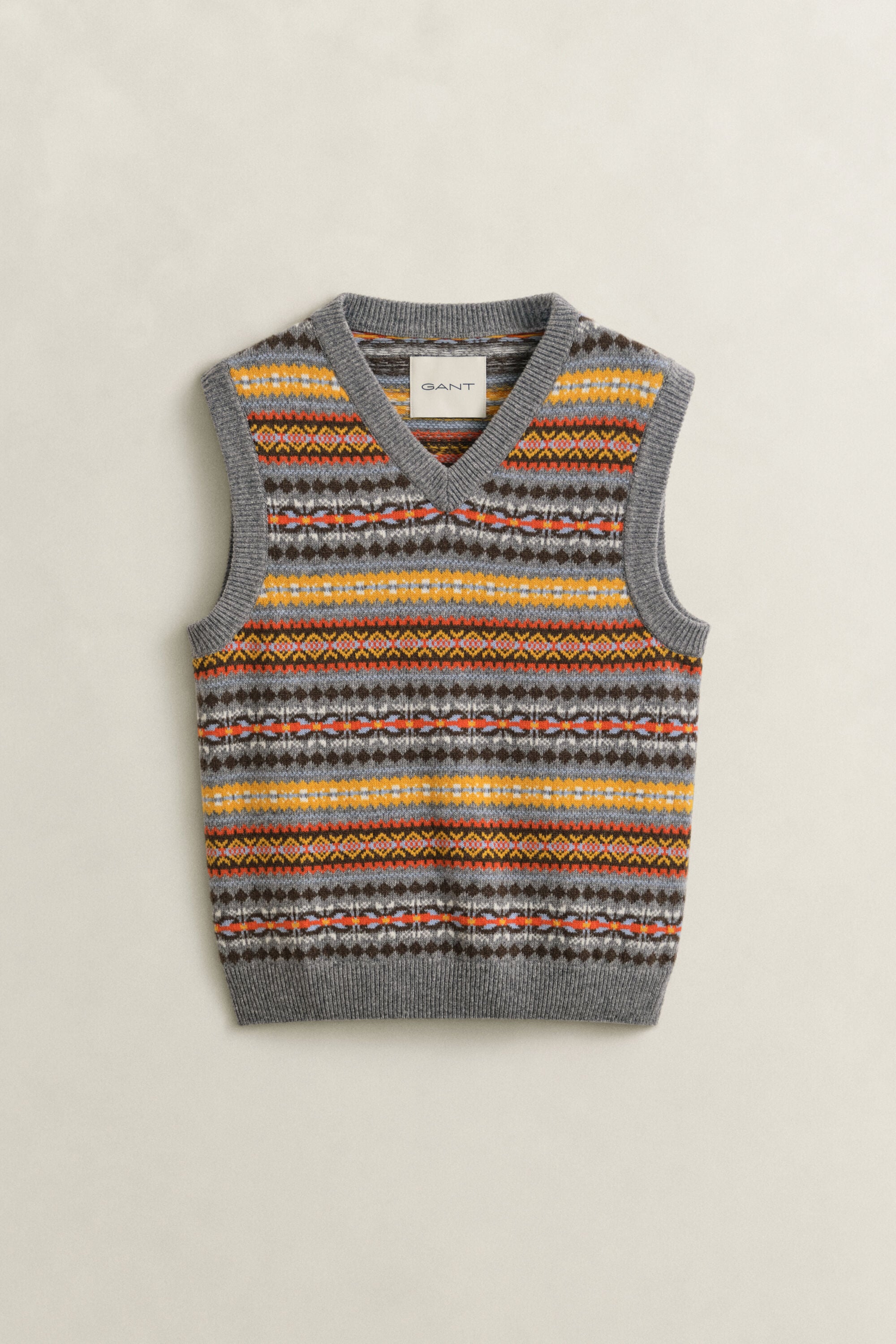 Chaleco con diseño Fair Isle