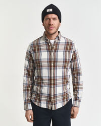 Camisa Regular Fit de franela Windblown a cuadros