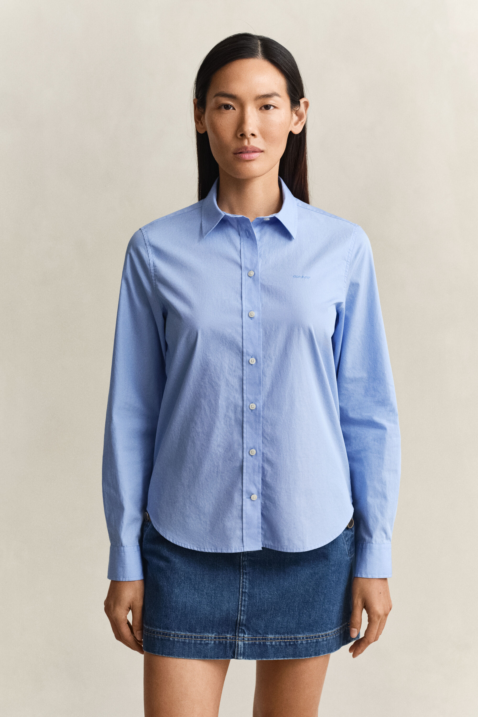 Camisa Regular Fit clásica de popelina