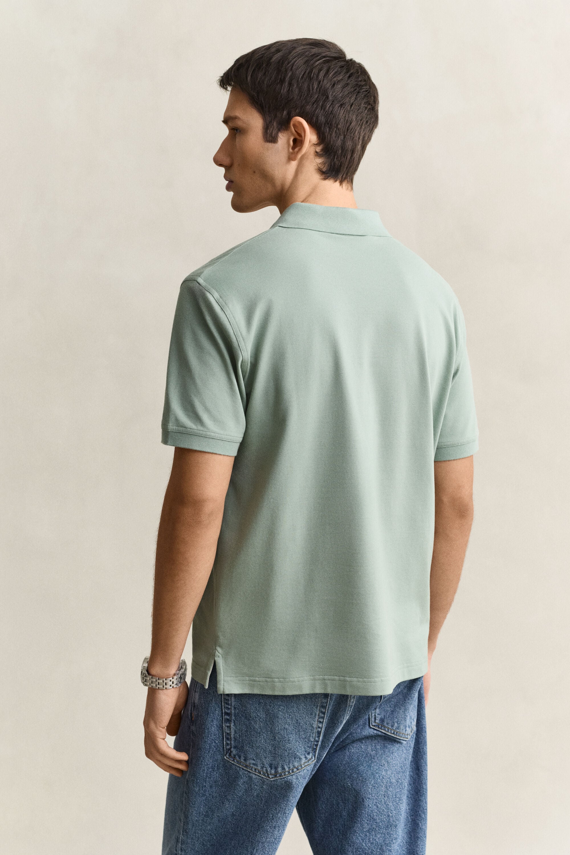 Polo de piqué en contraste