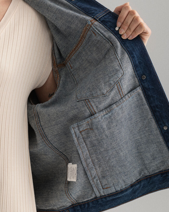 Cazadora vaquera extragrande