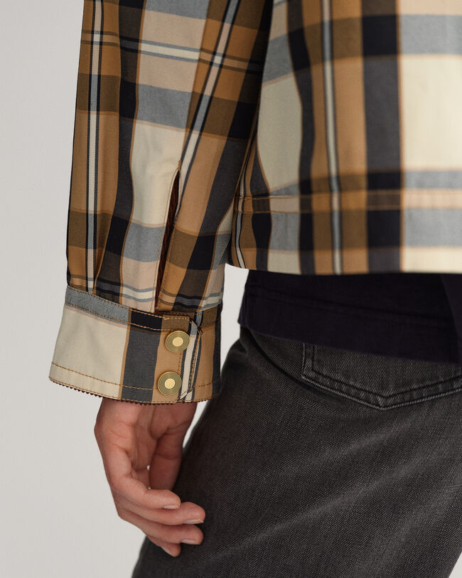 Chaqueta corta a cuadros