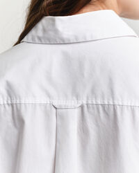 Camisa de popelina con mangas voluminosas Relaxed Fit