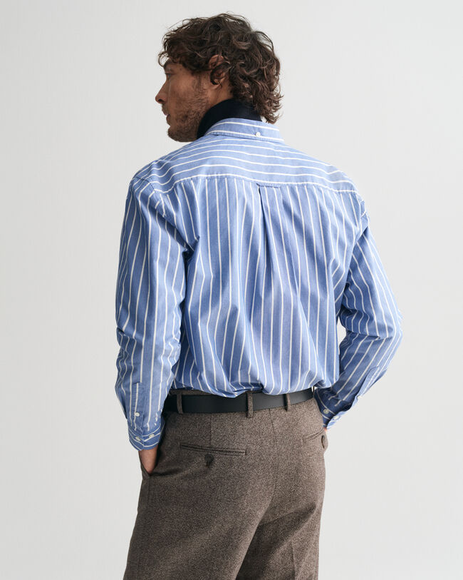 Camisa Relaxed Fit Heritage Poplin a rayas