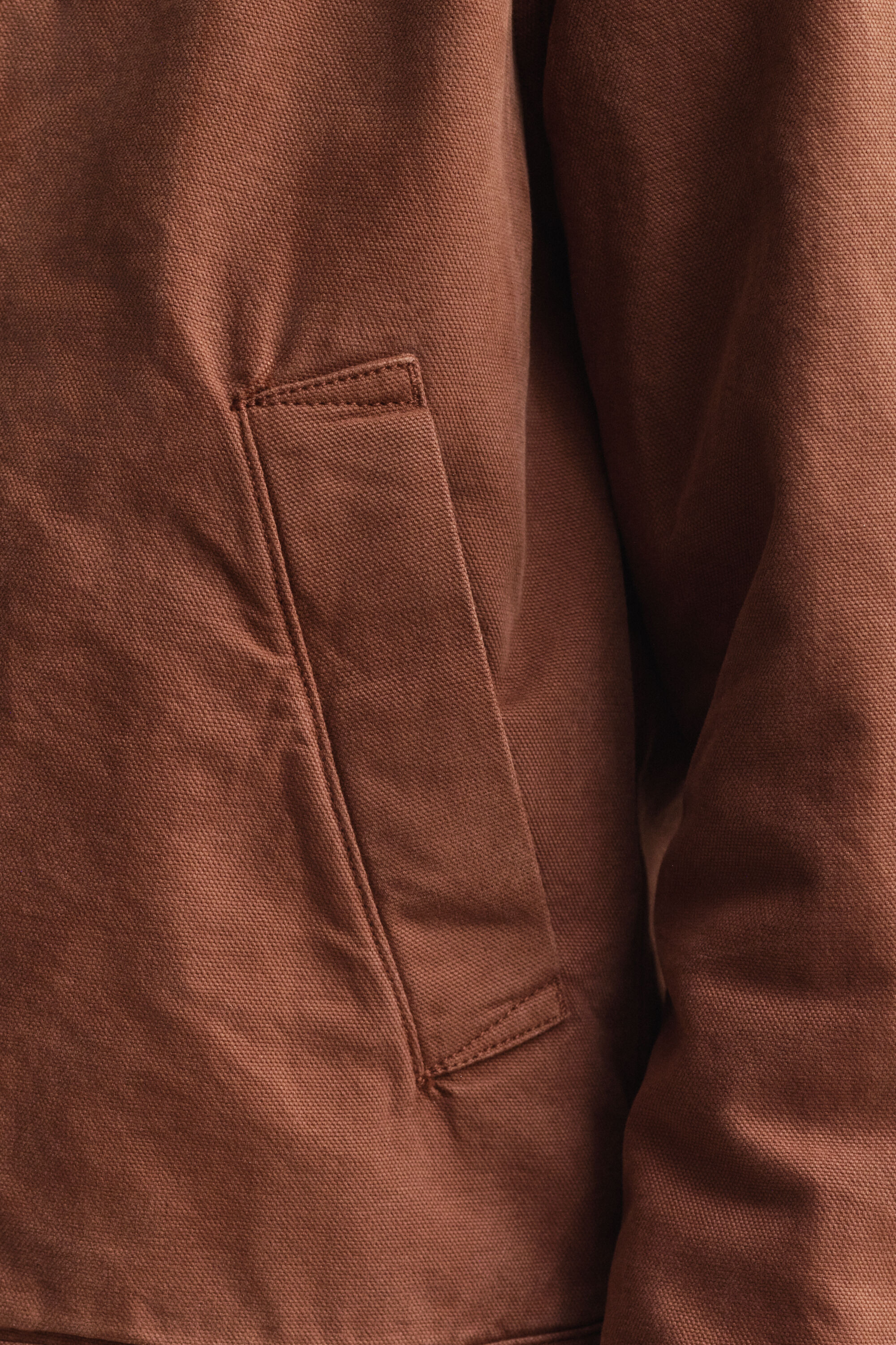 Cazadora de lona de algodón