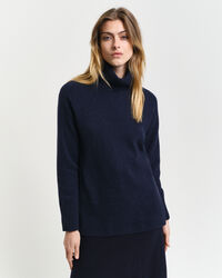 Jersey de cuello de cisne con detalle de espiga