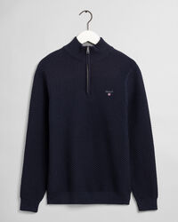 Jersey con media cremallera en punto Triangle Texture