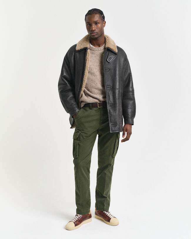 Pantalones cargo Regular Fit de sarga de algodón