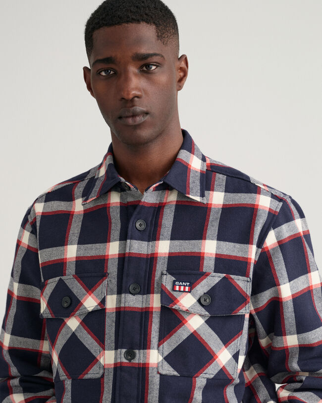 Sobrecamisa de franela a cuadros