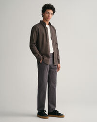 Camisa de franela Regular Fit con diseño de espiga