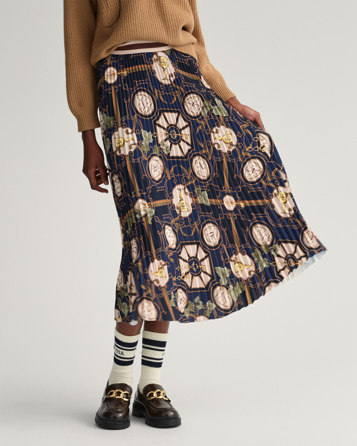 Falda plisada American Luxe