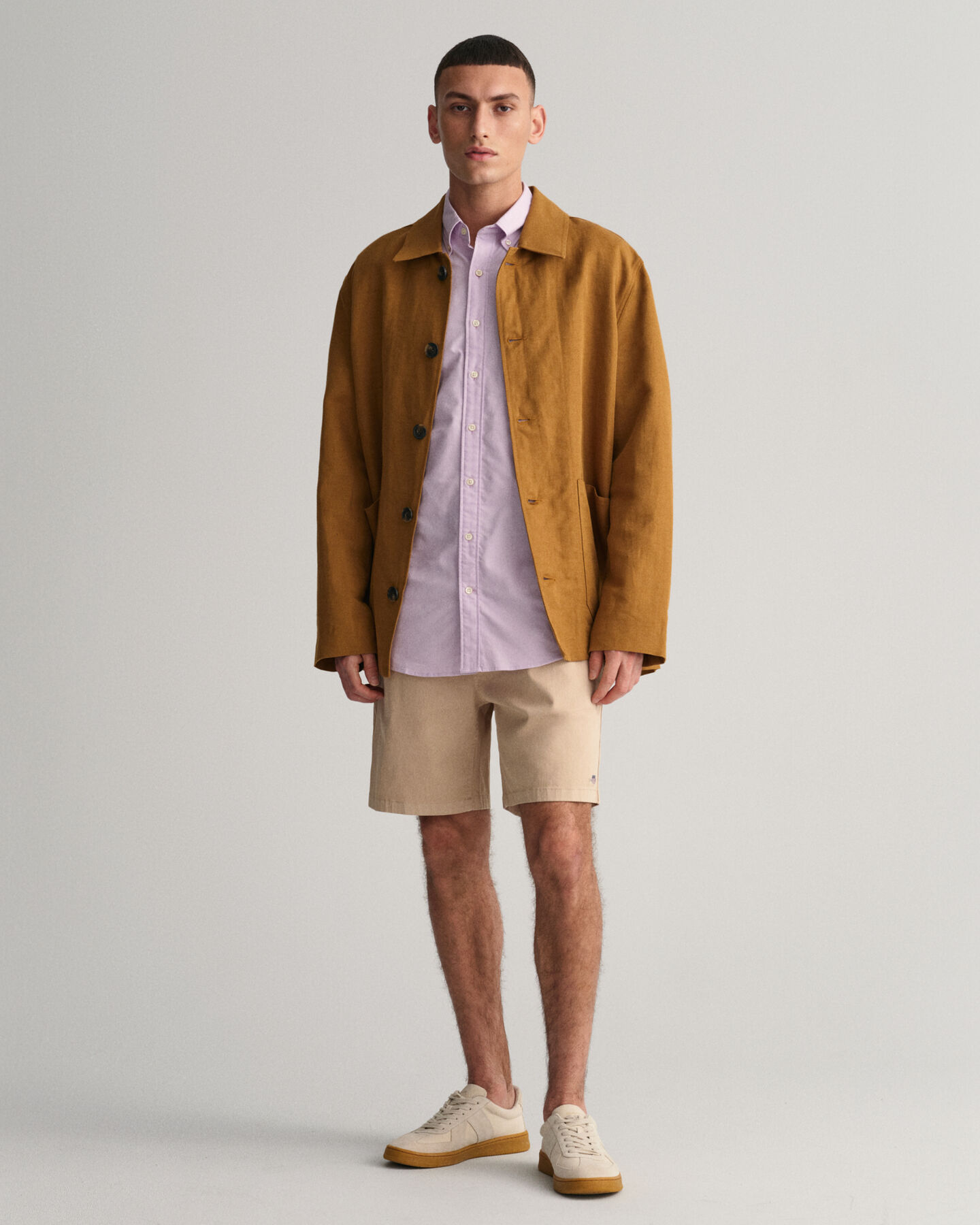 Camisa Oxford Regular Fit de manga corta