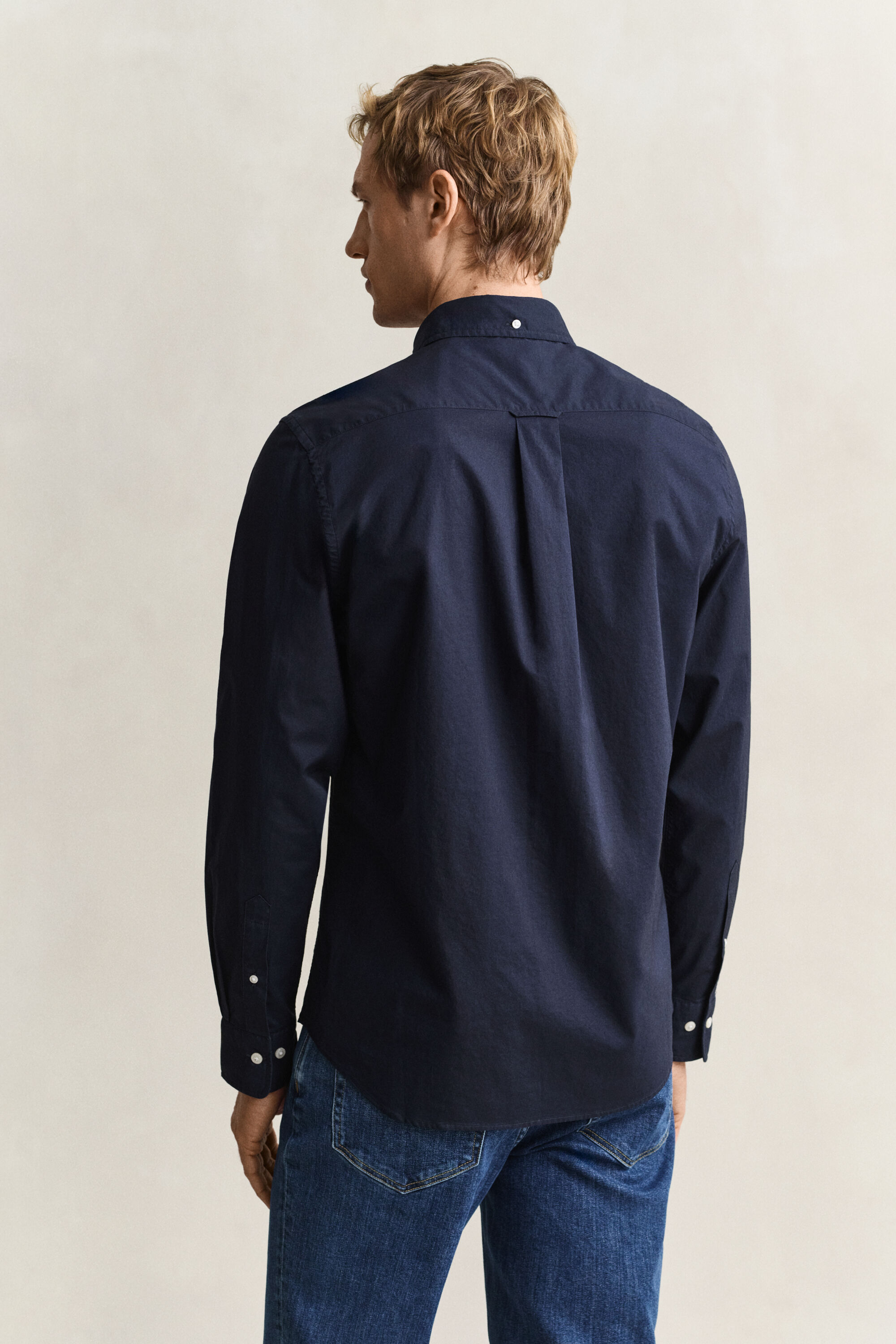 Camisa de popelina Regular Fit clásica