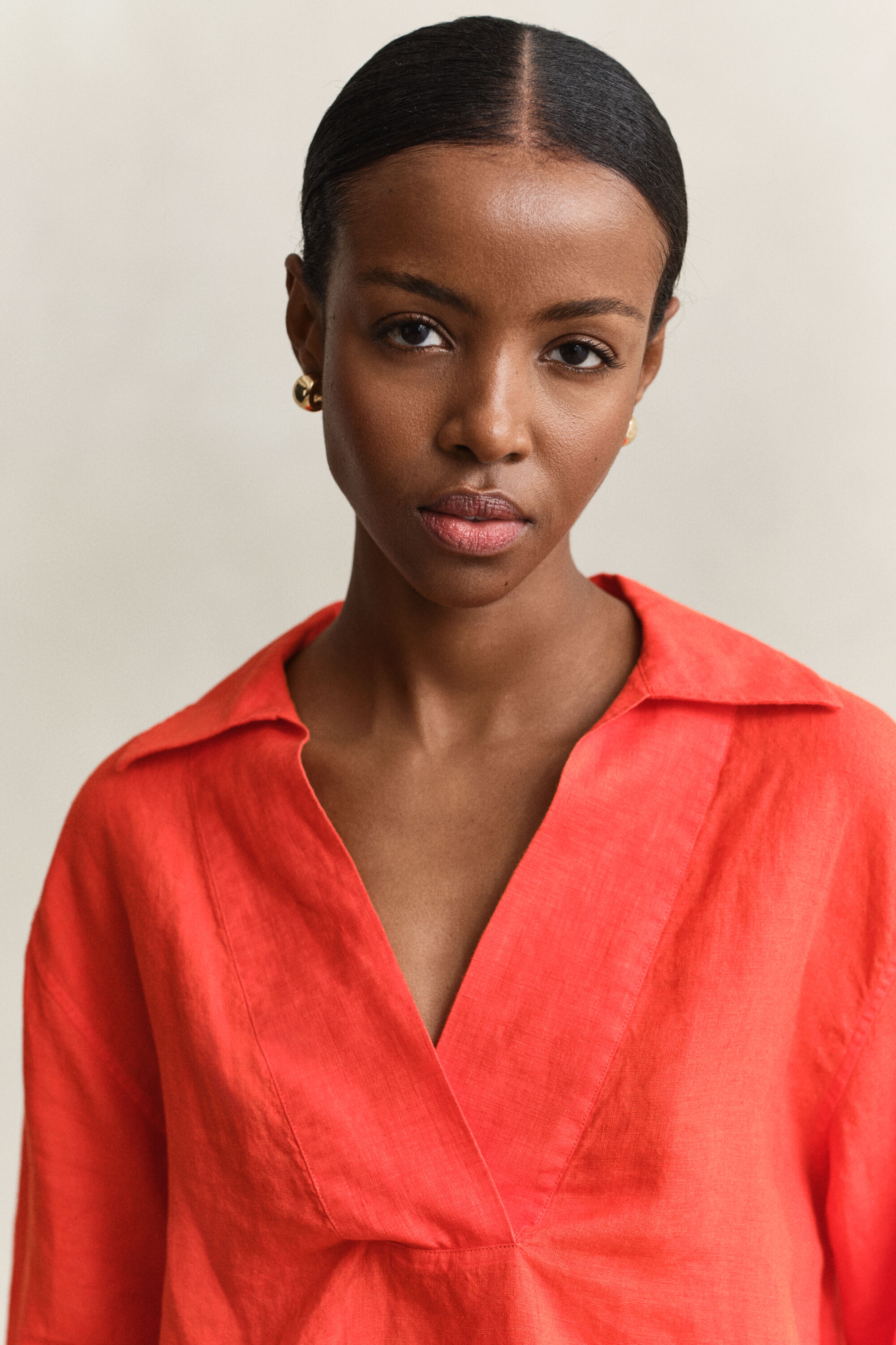 Camisa de lino Popover