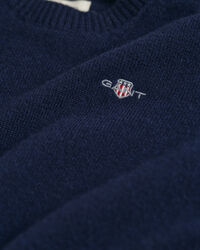 Jersey de cuello redondo en lana de oveja Kids