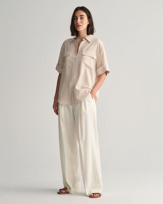 Camisa Relaxed Fit de manga corta Pocket Detail