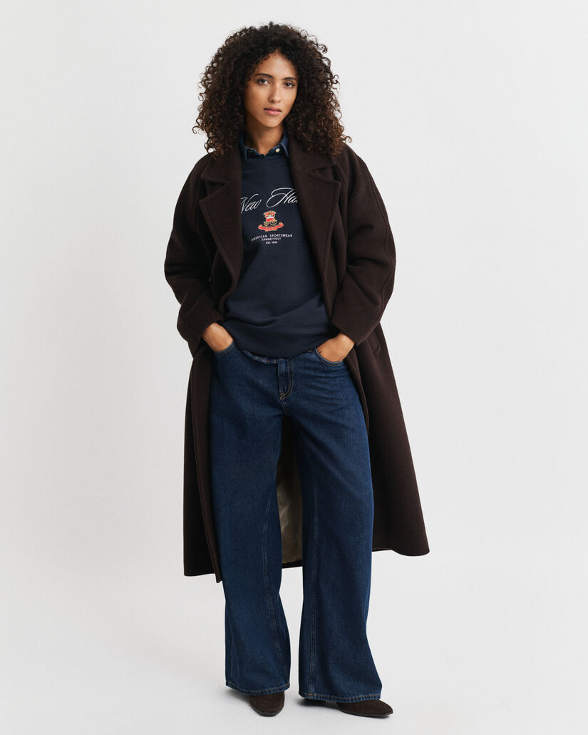 Sudadera de cuello redondo Crest Graphic