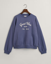 Sudadera Oversized Script Graphic Teen Girls