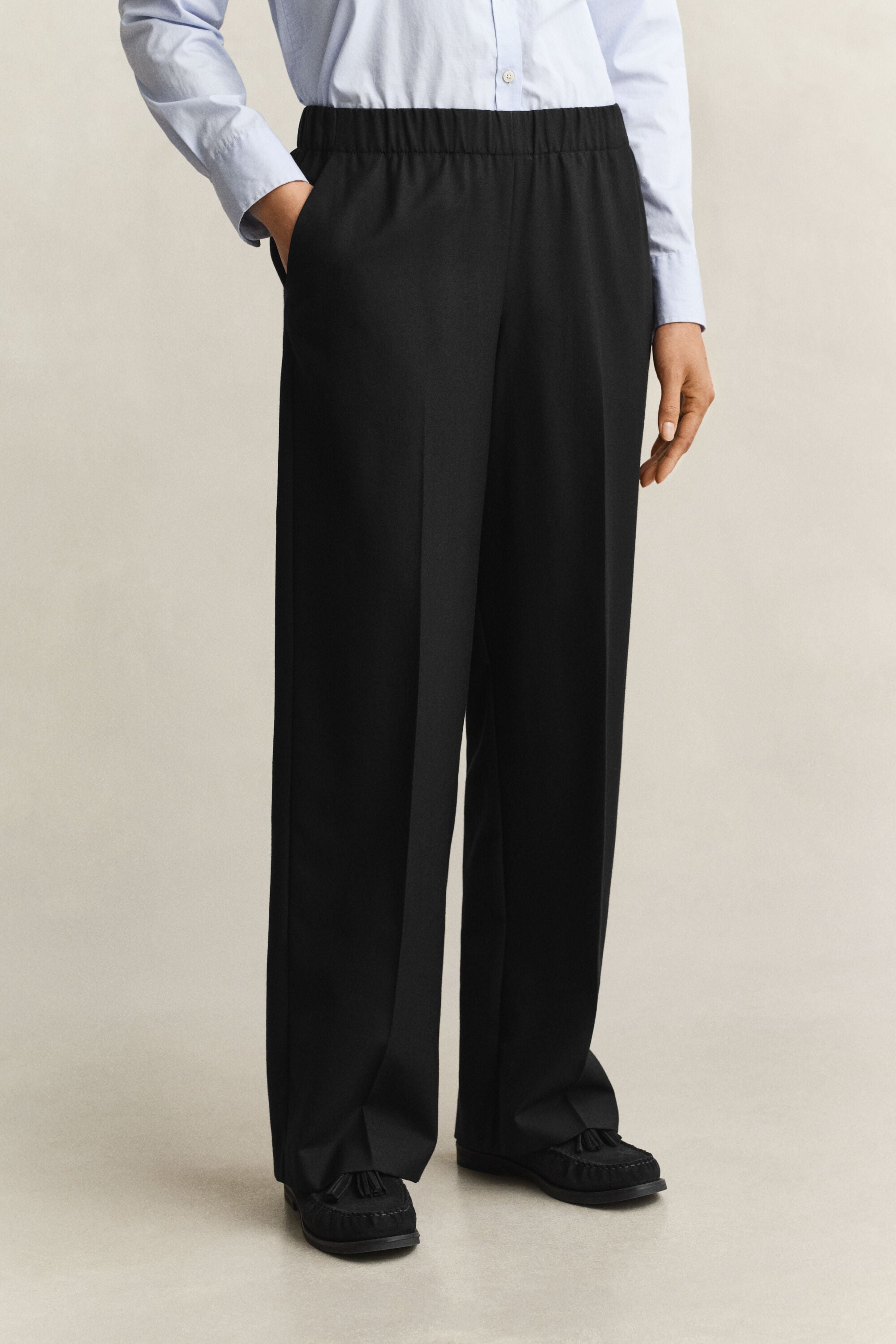 Pantalones de mezcla de lana