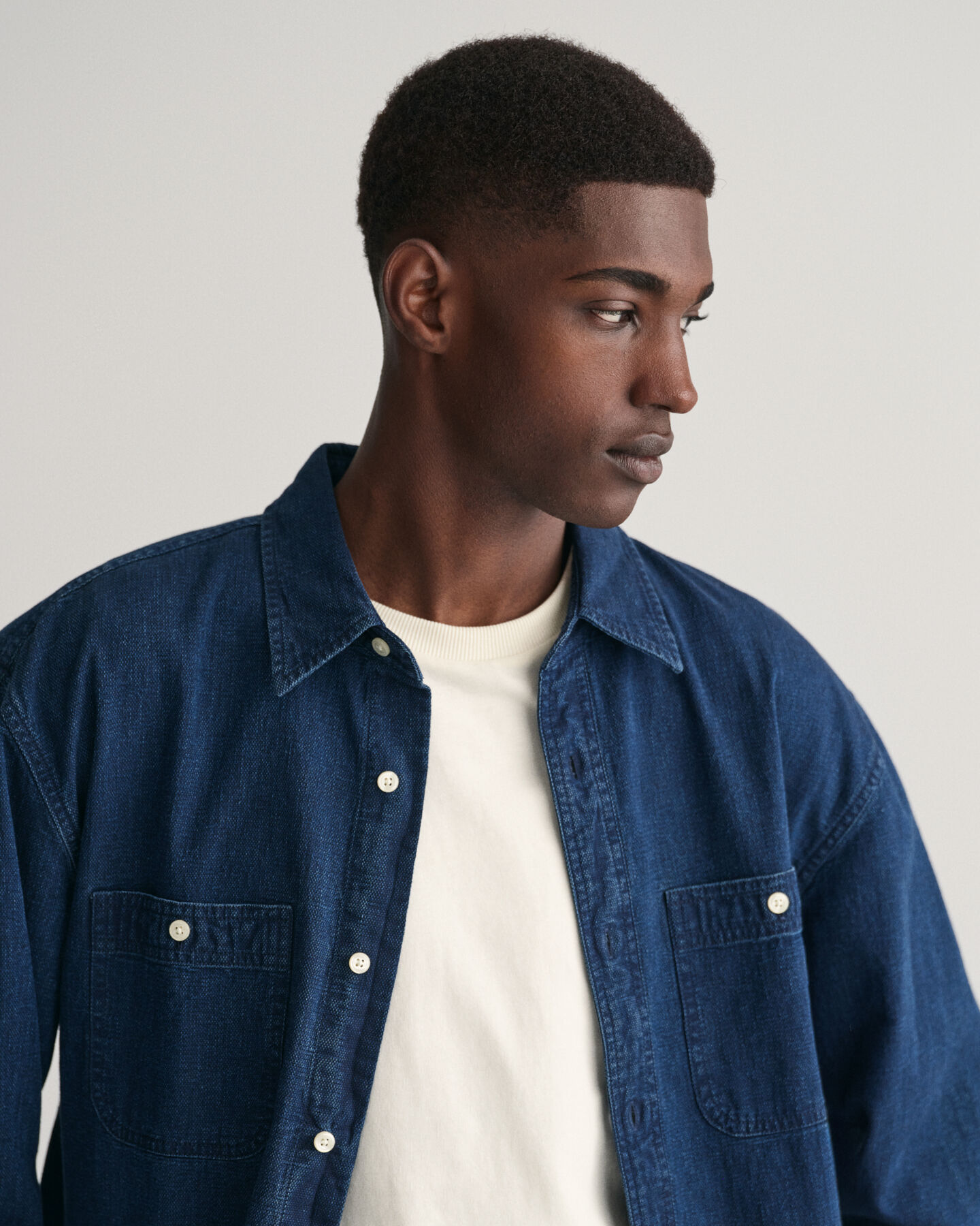 Camisa a&ntilde;il Textured Relaxed Fit