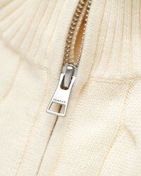 Jersey de punto de ochos de algodón con media cremallera Teens