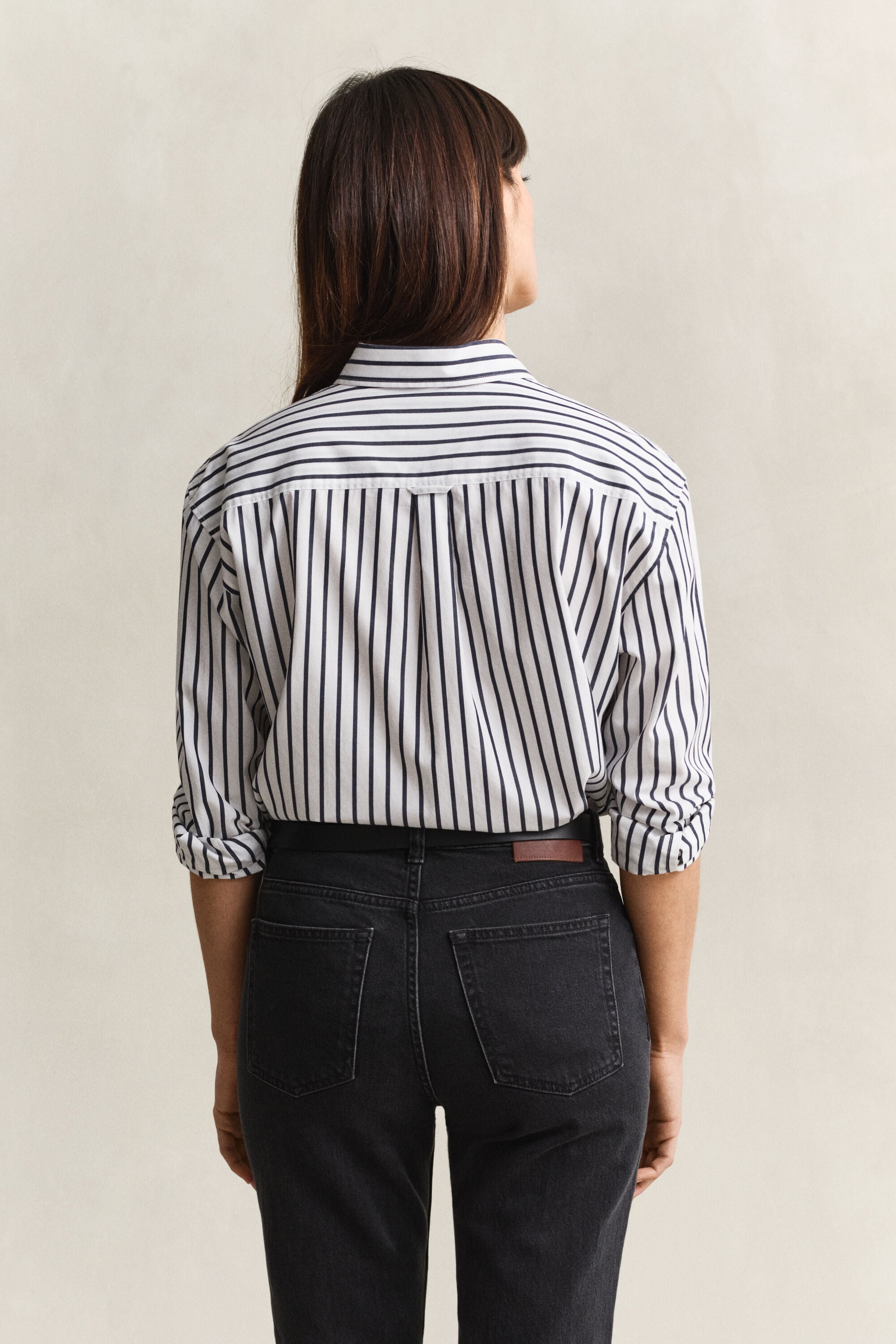 Camisa Relaxed Fit clásica de popelina a rayas