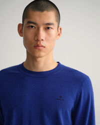 Jersey de cuello redondo en algod&oacute;n y cachemir