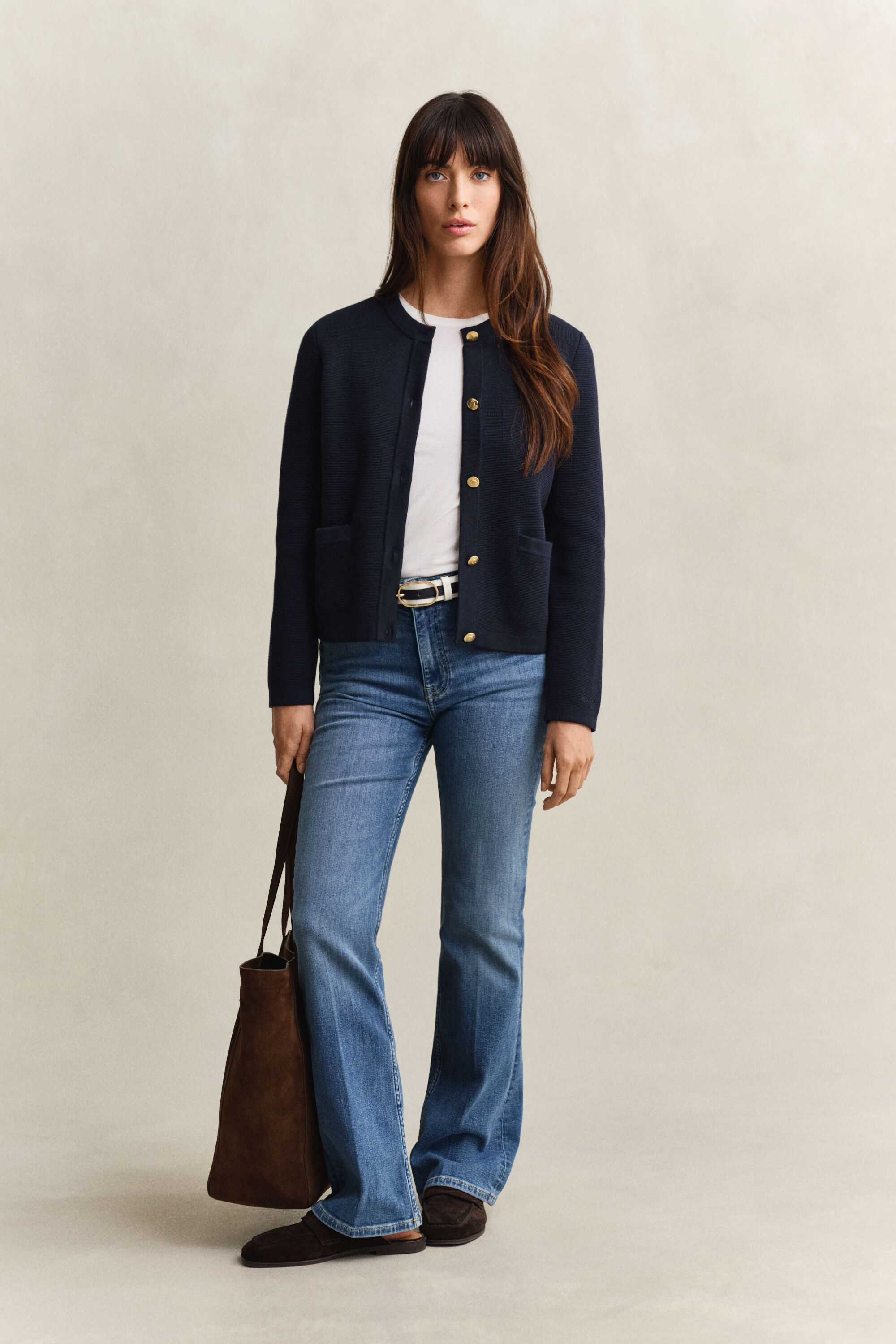 Chaqueta de punto de algodón