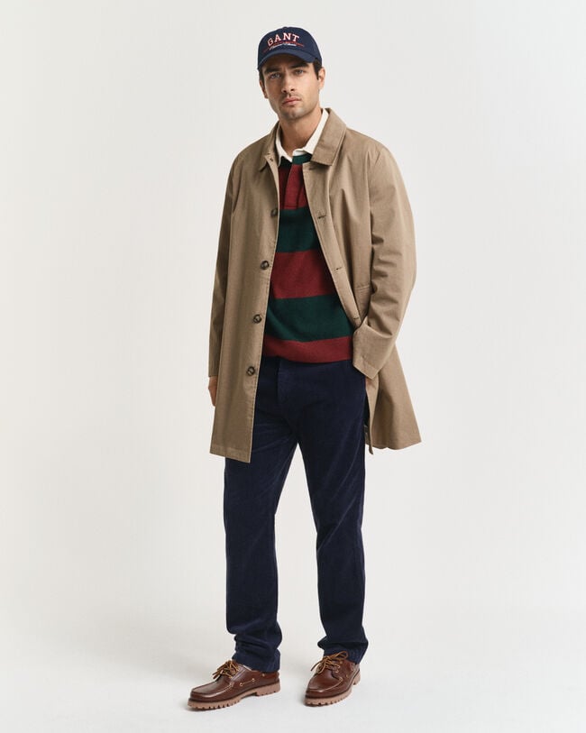 Jersey Rugger de lana de oveja extrafina de rayas