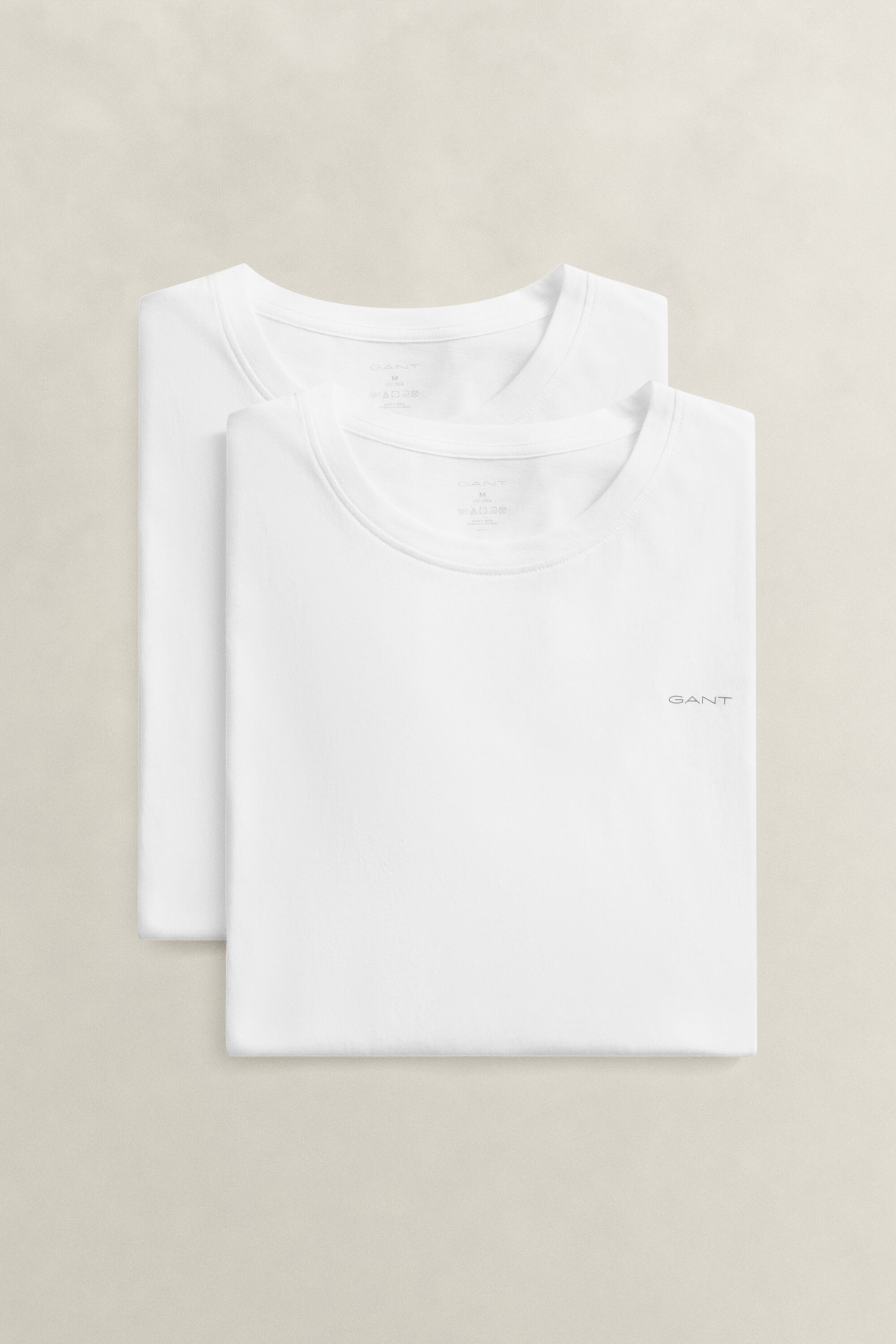 Paquete de dos camisetas de cuello redondo