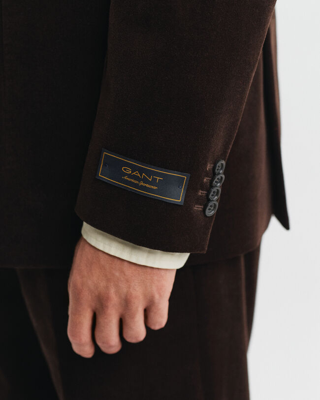 Chaqueta de traje de terciopelo