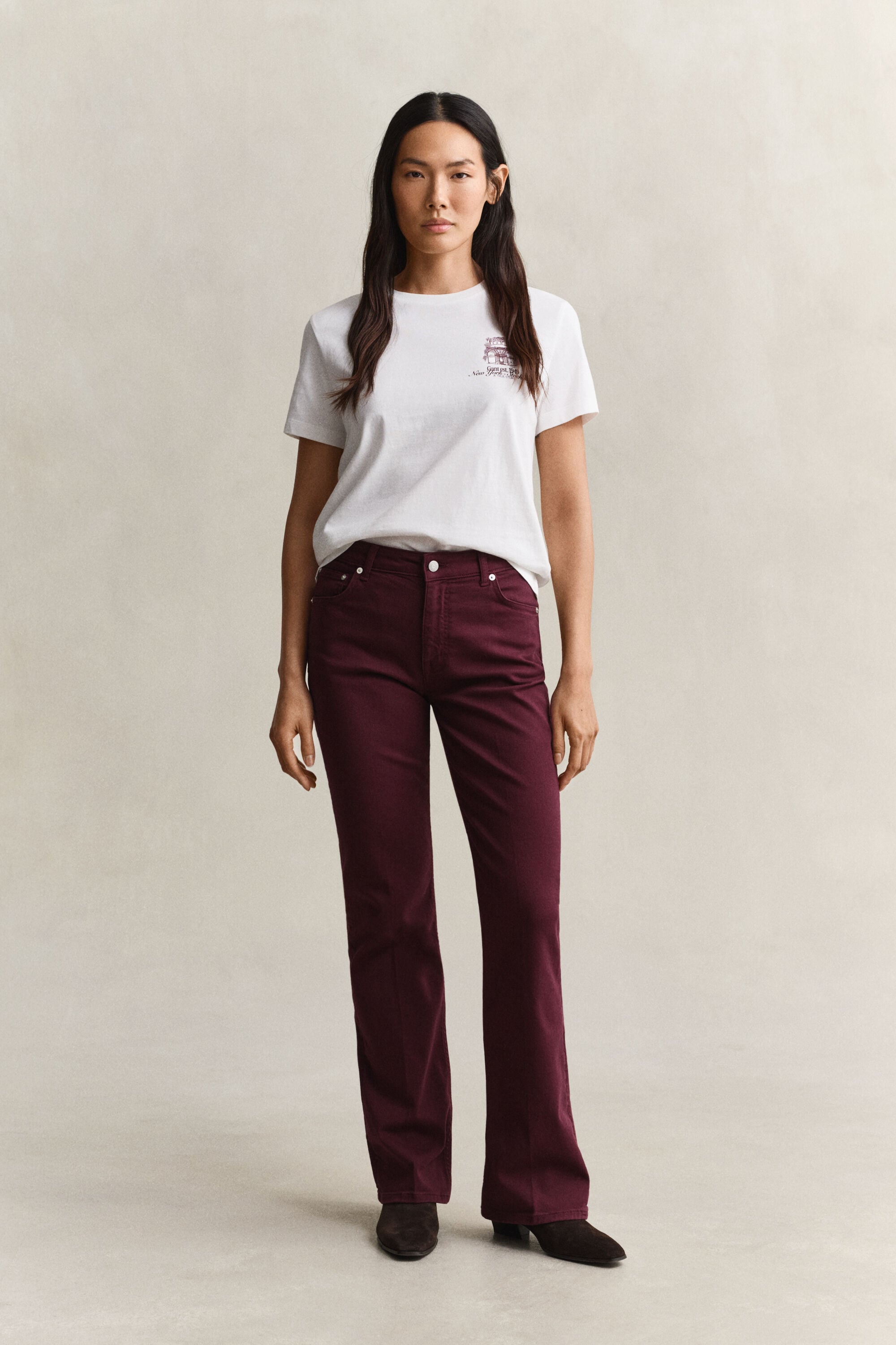 Vaqueros Slim Fit acampanados Color