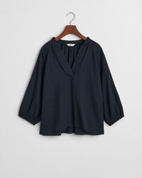 Blusa de manga corta de lino