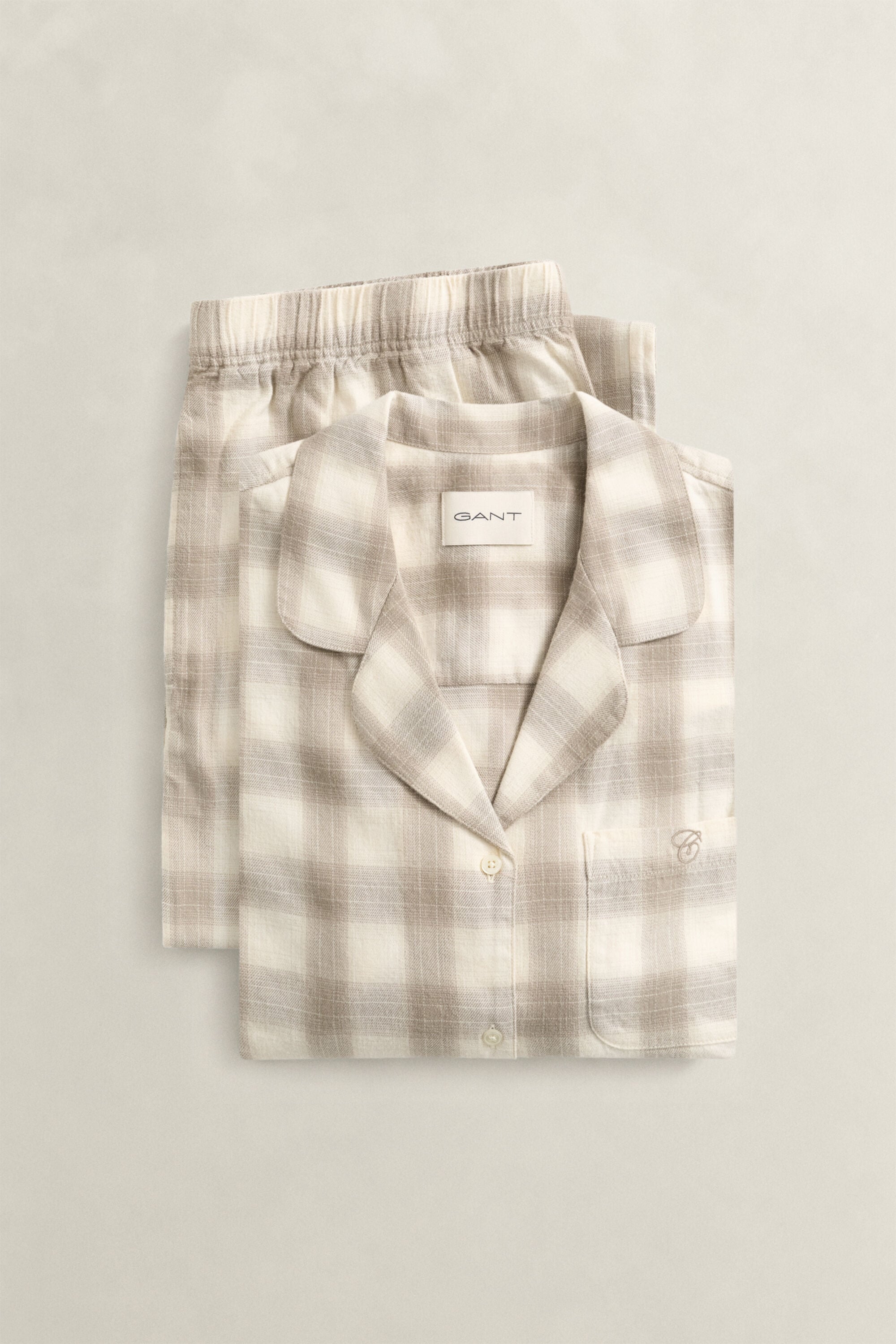 Pijama de franela a cuadros