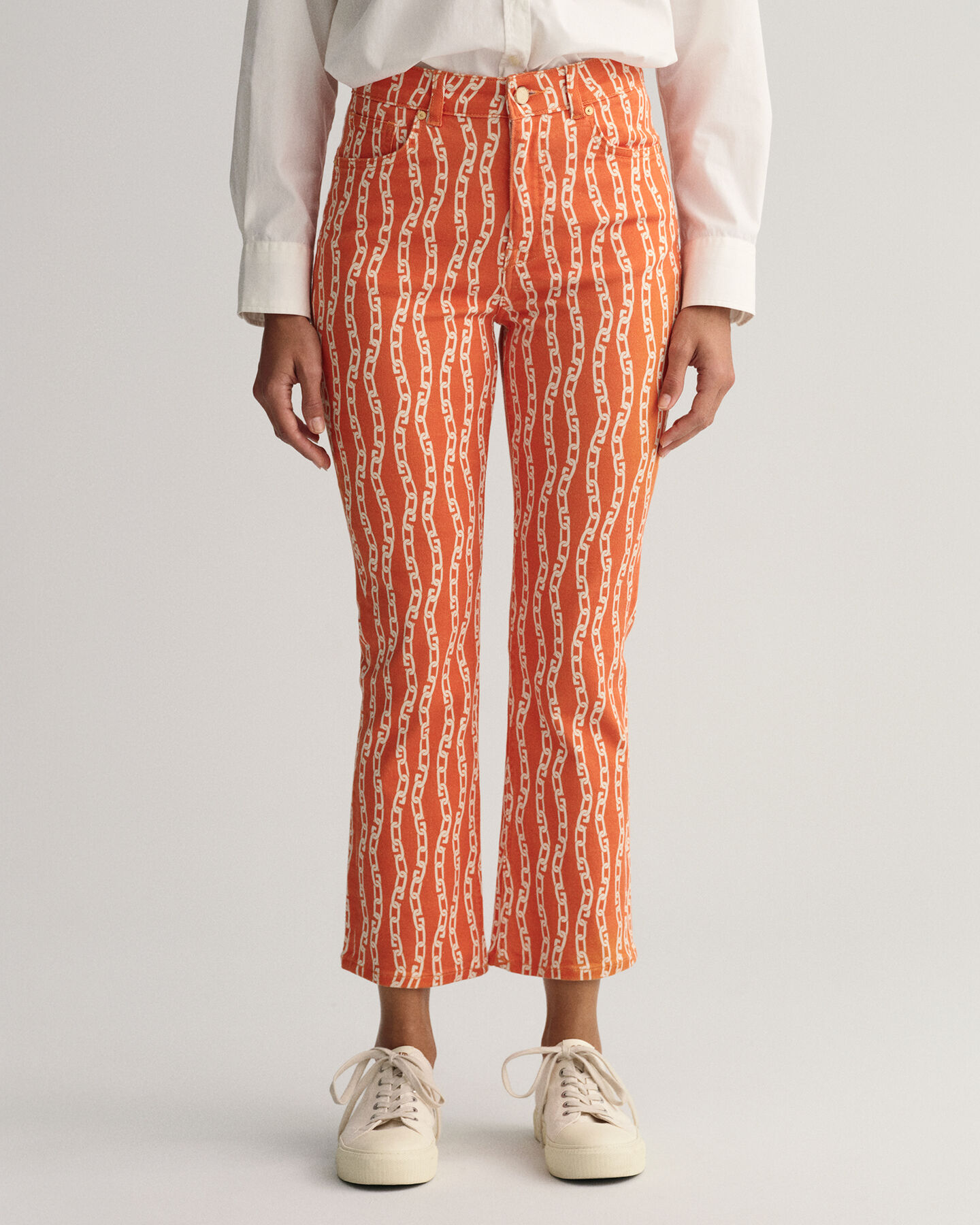 Vaqueros tobilleros Chain Print