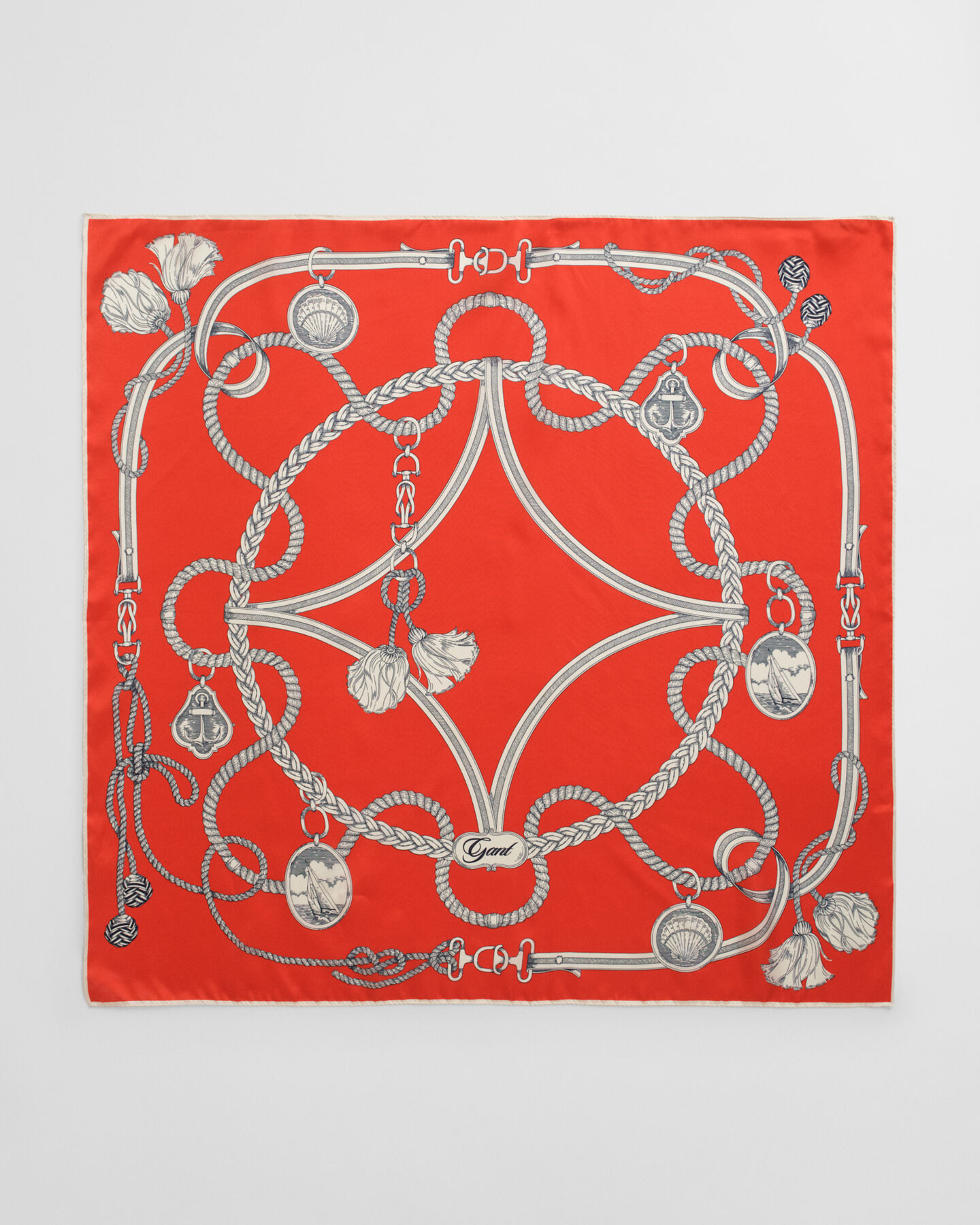 Pañuelo de seda con estampado Sailing