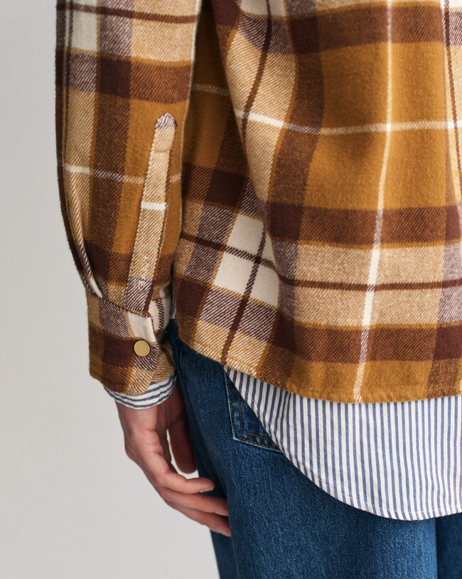 Sobrecamisa de franela a cuadros