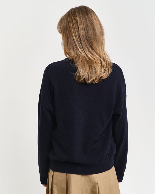 C&aacute;rdigan de lana de oveja muy fino