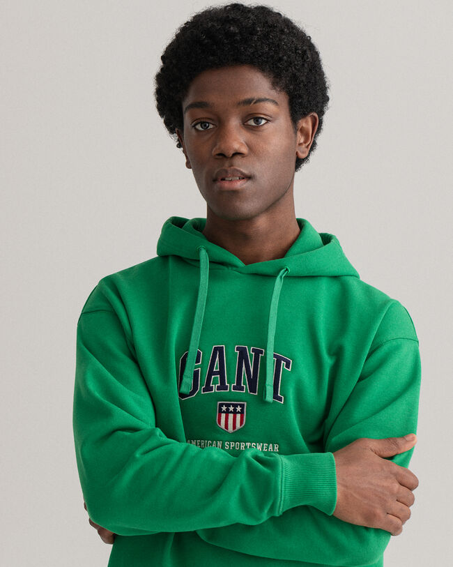 Sudadera Retro Shield con capucha